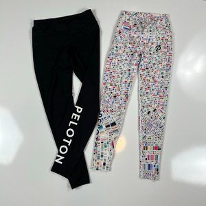 Set of 2 Peloton Leggings With S Black